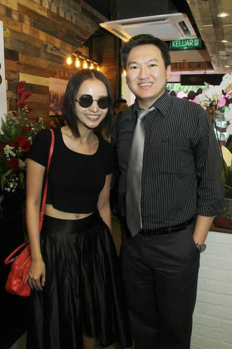 Met the pretty actress and talent Agnes Lim who I've known for a few years. Glad to see she's moving up in her career!