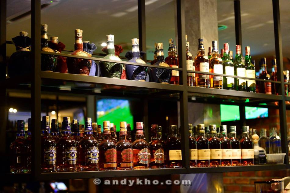 There's a great selection of liquors available including single malt whiskies