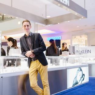 Pascal Scherer, the regional sales manager of Calvin Klein watches + jewelry